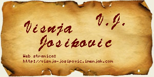 Višnja Josipović vizit kartica